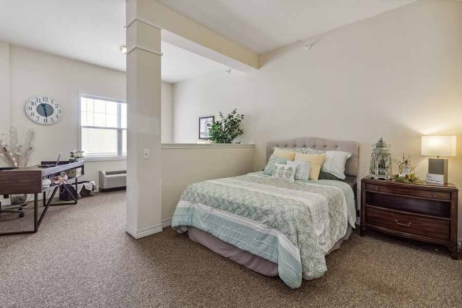 model apartment bedroom
