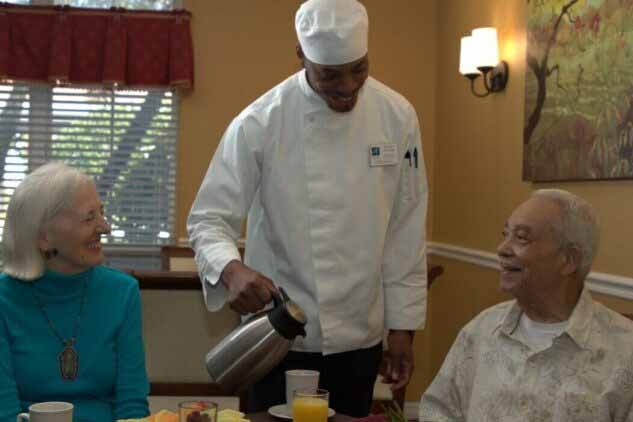Residents with community chef