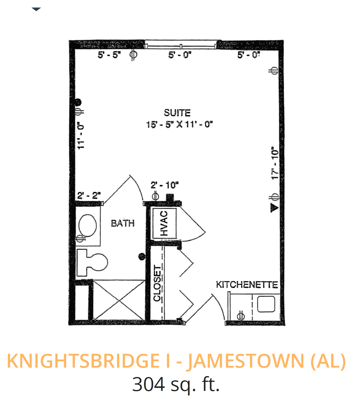 Floor plan: Jamestown