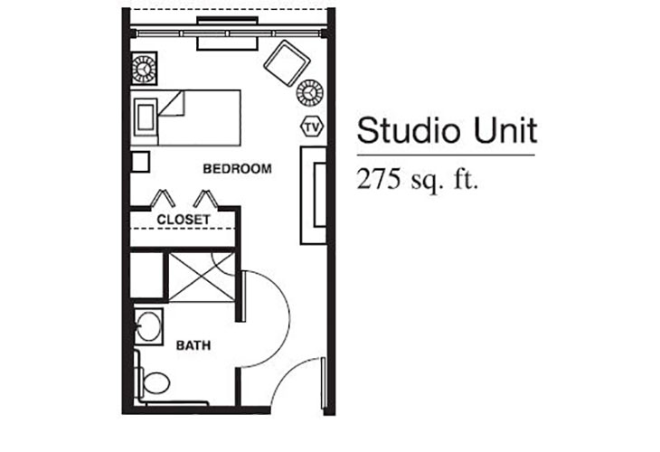 Floor plan: Studio