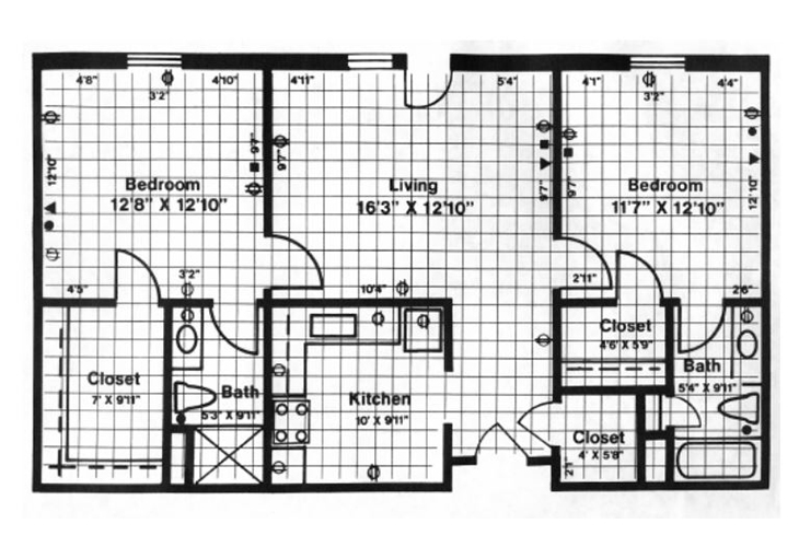 Floor plan: Model C