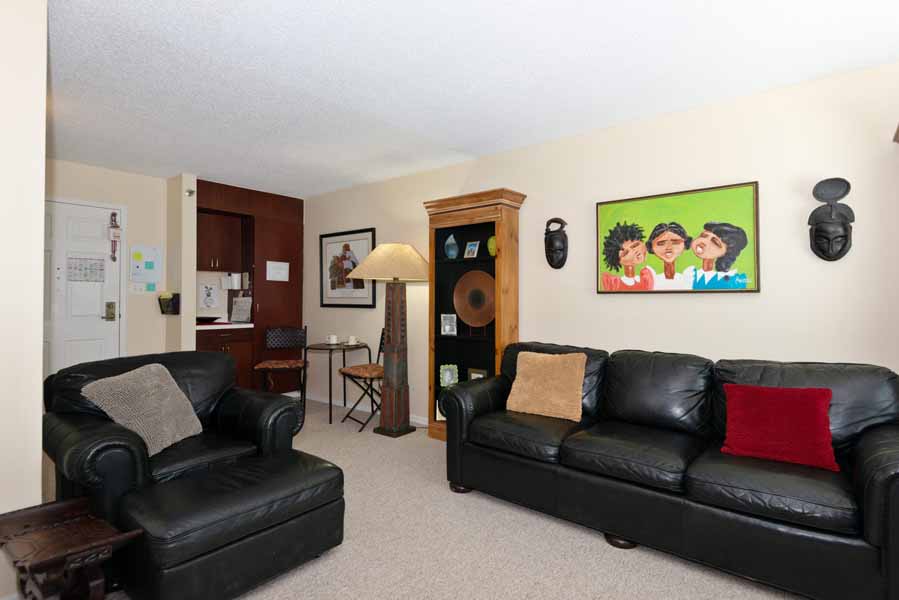 The Gardens of Virginia Beach model apartment living room