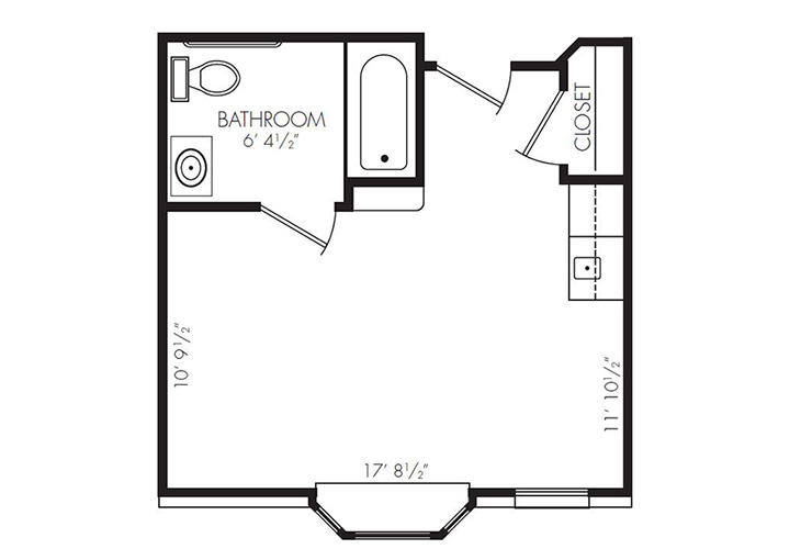 Floor plan: ADA Studio