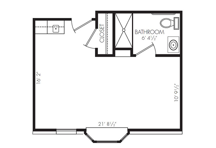 Floor plan: Studio Plus