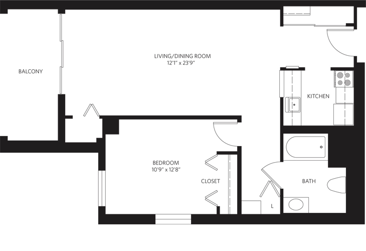 Floor plan: Unit J - SC
