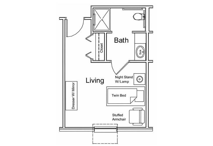 Floor plan: One Bedroom (1)