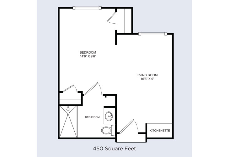 Floor plan: Barrington Suite