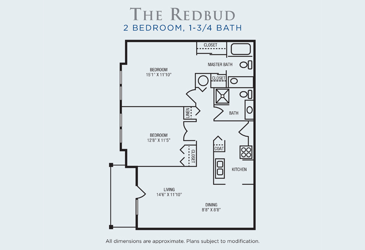 Floor plan: The Redbud