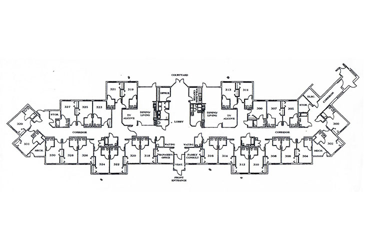Floor plan: The Special Care Center at The Forum
