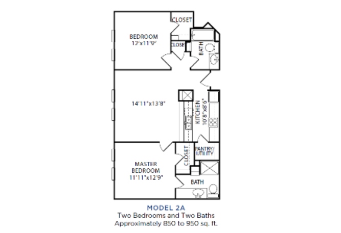 Floor plan: Model 2A