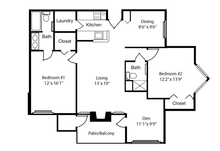 Floor plan: Model I