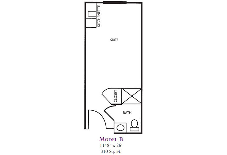 Floor plan: Model B