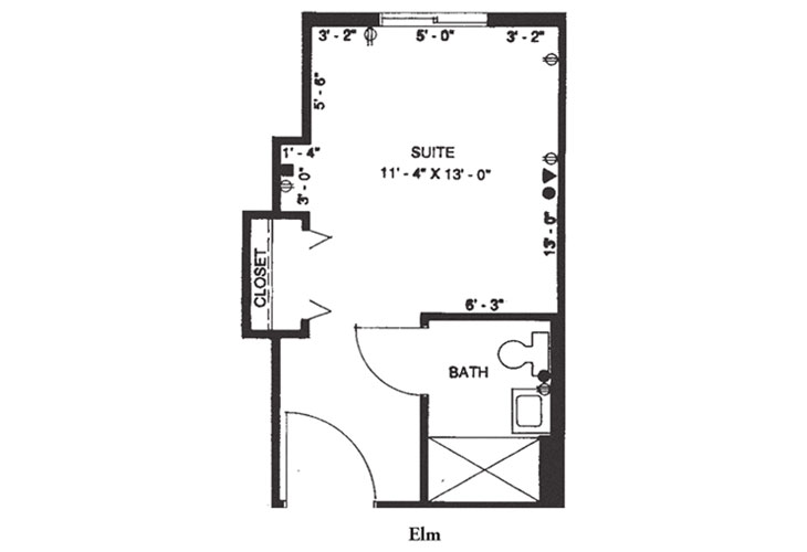 Floor plan: Studio E