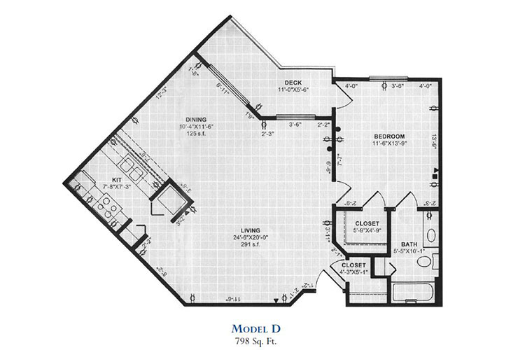 Floor plan: Model D
