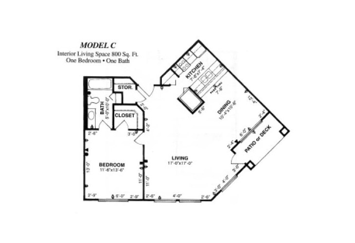 Floor plan: Model C