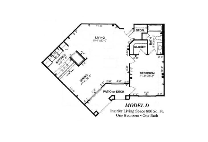 Floor plan: Model D