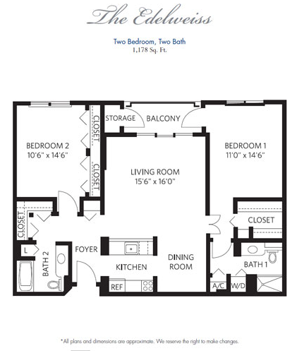 Floor plan: The Edelweiss