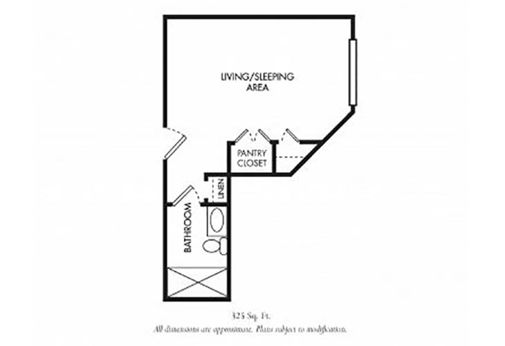 Floor plan: Oxford - Studio