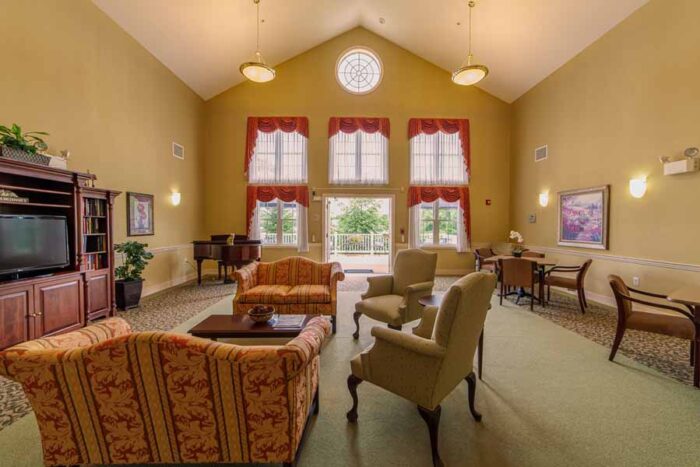 Model apartment at HeartFields Assisted Living At Easton