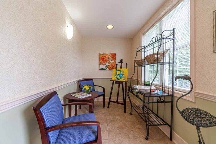Model apartment at HeartFields Assisted Living At Easton