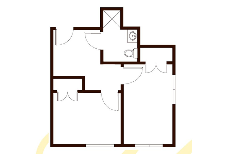 Floor plan: BTR Double