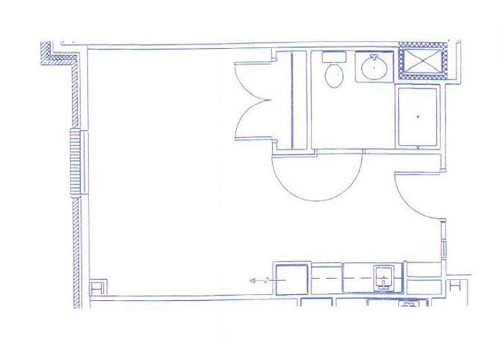 Floor plan: Medium Studio