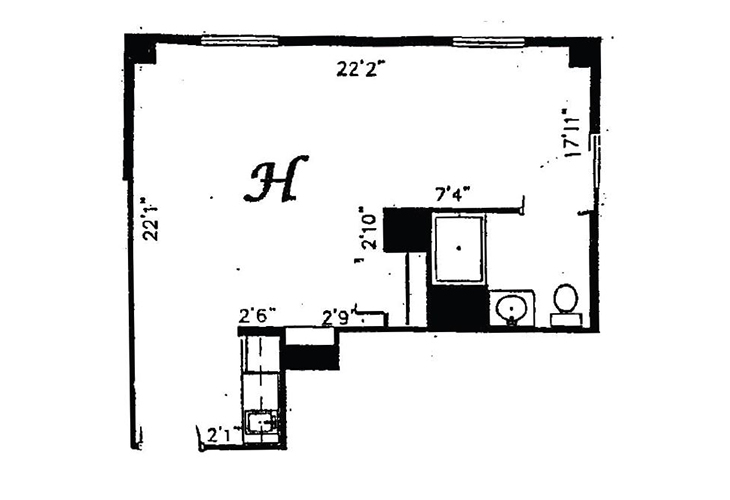 Floor plan: H