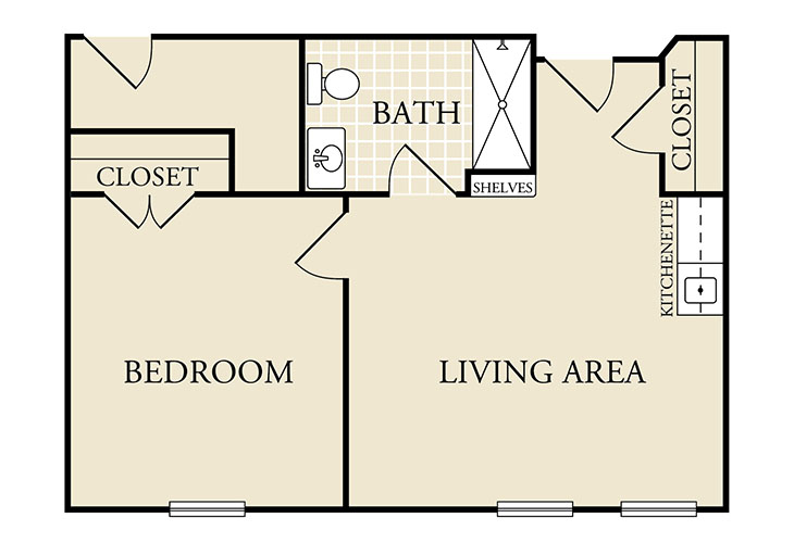 Floor plan: Two Room Suite