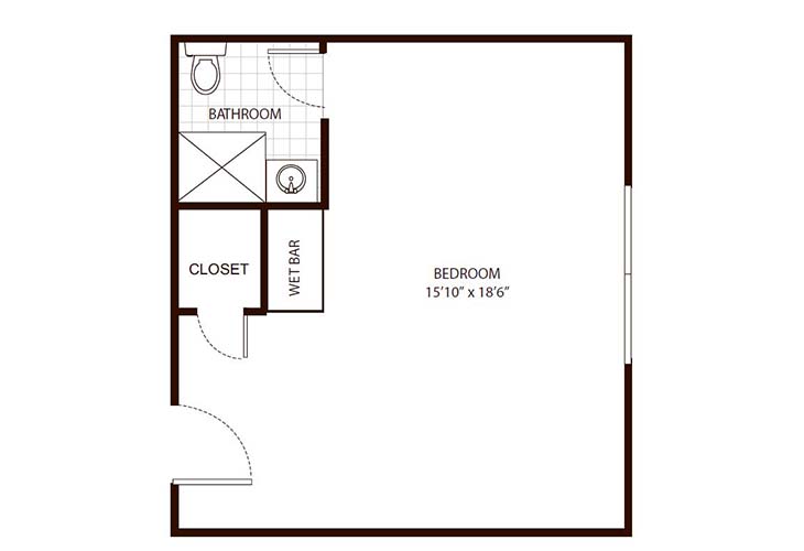 Floor plan: Studio 1