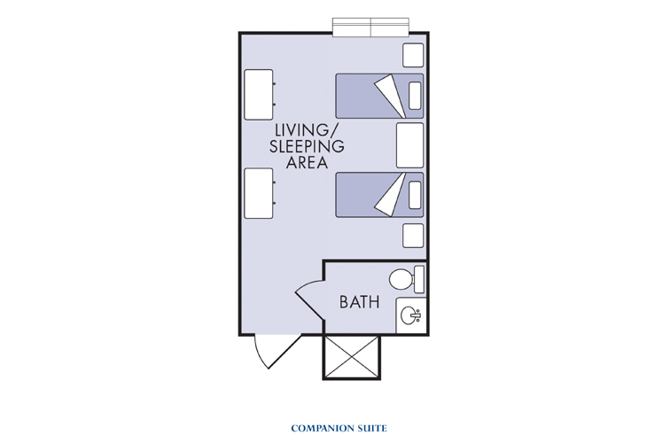 Floor plan: Companion Suite