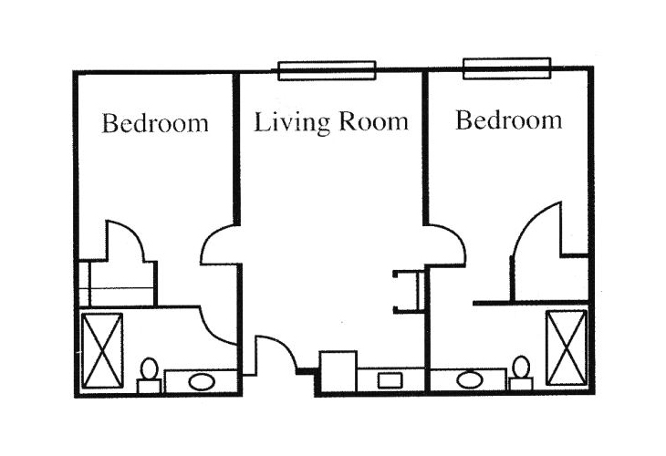 Floor plan: Two Bedroom II