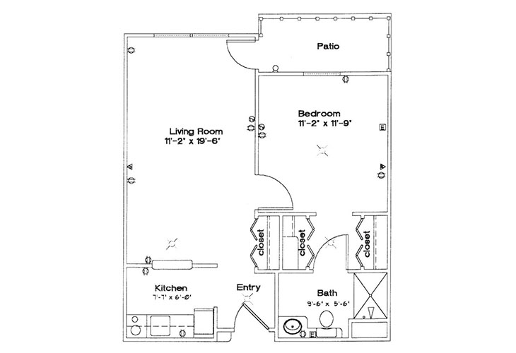 Floor plan: One Bedroom