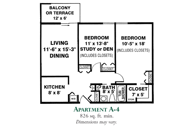 Floor plan: Apartment A-4
