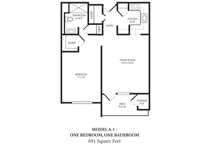 Floor plan: Model A2