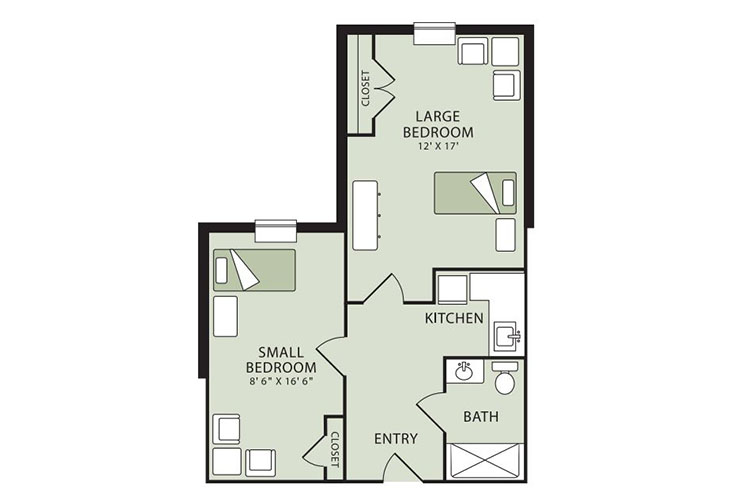 Floor plan: Shared Suite