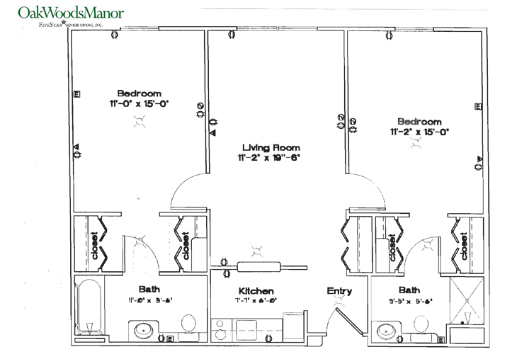 Floor plan: 2 Bedroom - C