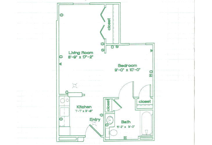 Floor plan: Studio - B