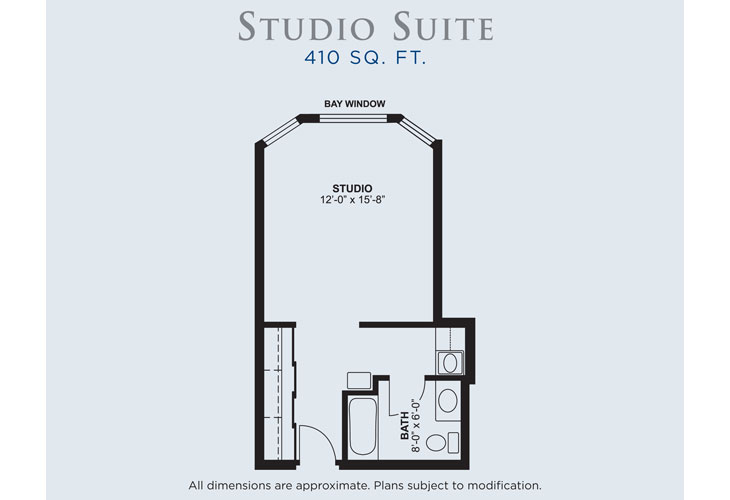 Floor plan: Studio Suite