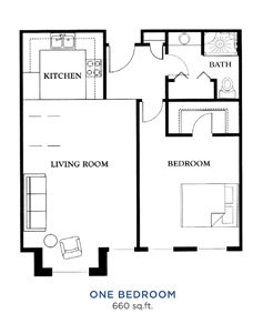 Floor plan: One Bedroom (1)