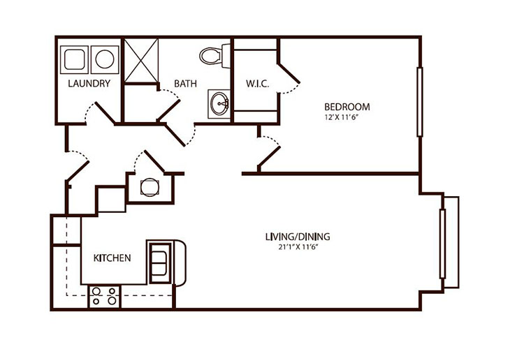 Floor plan: Eden Suite