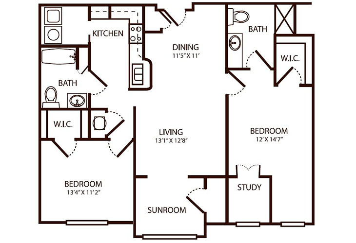Floor plan: Escapade Suite