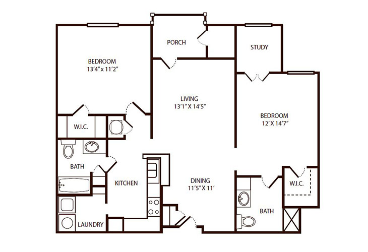 Floor plan: Starlight Suite