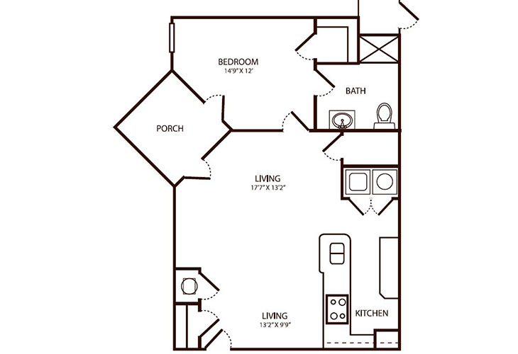 Floor plan: Heirloom Suite