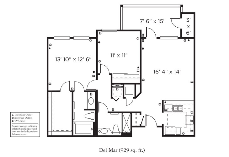 Floor plan: Del Mar