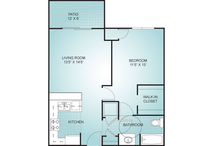 Floor plan: Villa 1