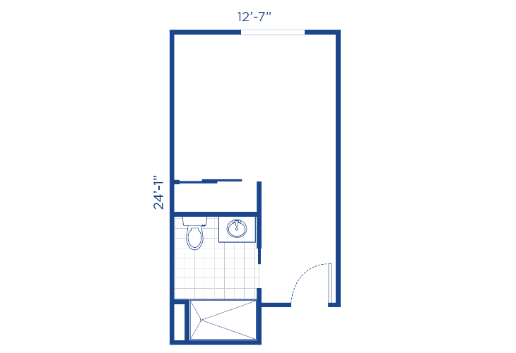 Floor plan: Studio