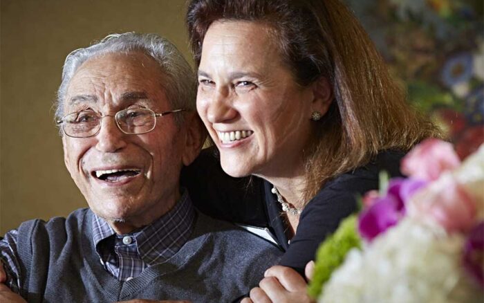 man and caregiver