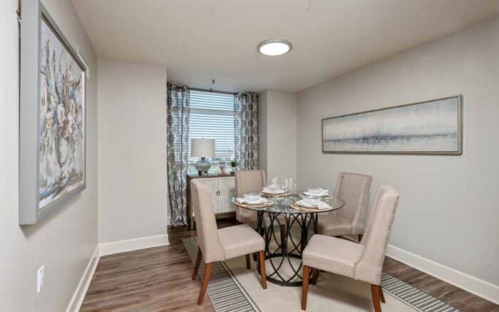 apartment dining area