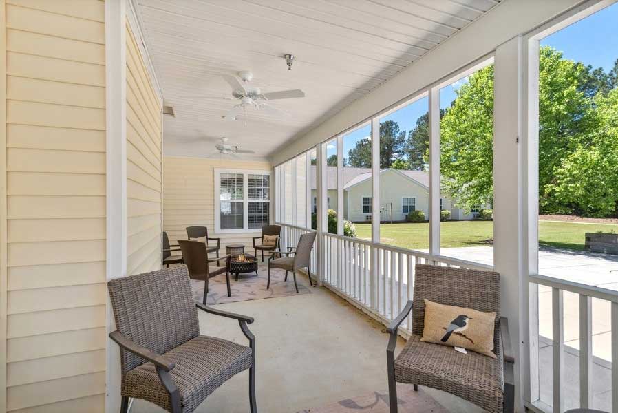 outdoor seating
