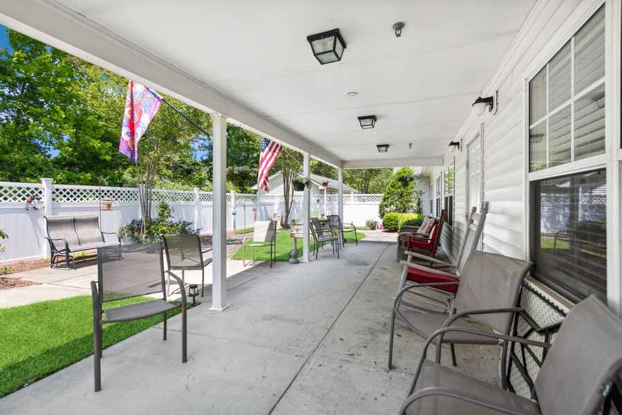 Covered Patio with Outdoor Seating